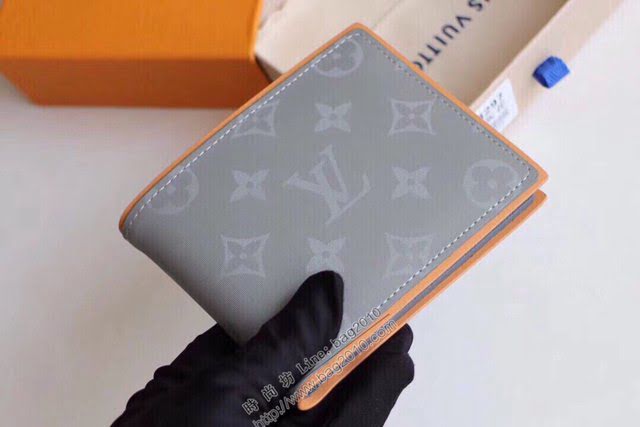 lv錢包 M63297 新版Multiple錢夾 lv男士短皮夾  lvqb1306